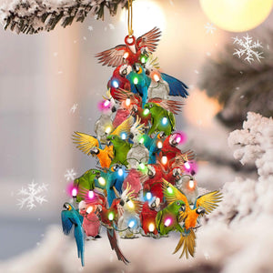 Parrot lovely tree gift for parrot lover gift for bird lover ornament
