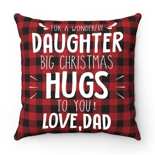 Dad To Daughter - Big Christmas Hugs To You - Cushion Case