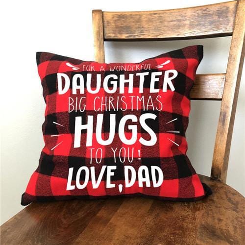 Dad To Daughter - Big Christmas Hugs To You - Cushion Case