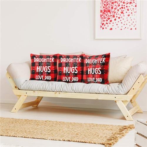Dad To Daughter - Big Christmas Hugs To You - Cushion Case