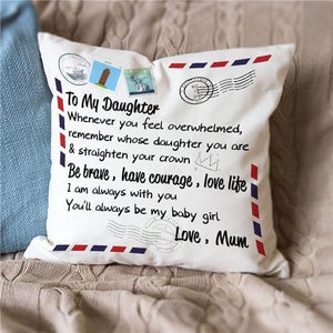 Mum To Daughter - Straighten Your Crown - Pillow Case🌙