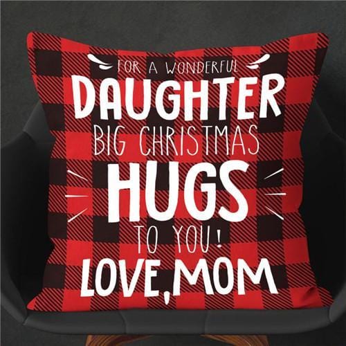 Mom To Daughter - Big Christmas Hugs To You - Cushion Case