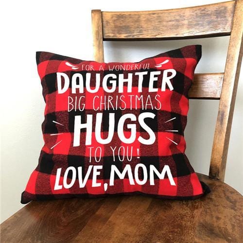 Mom To Daughter - Big Christmas Hugs To You - Cushion Case