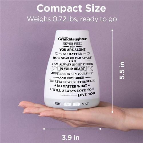 To My Granddaughter - Engraved Essential Oil Diffuser