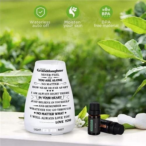 To My Granddaughter - Engraved Essential Oil Diffuser