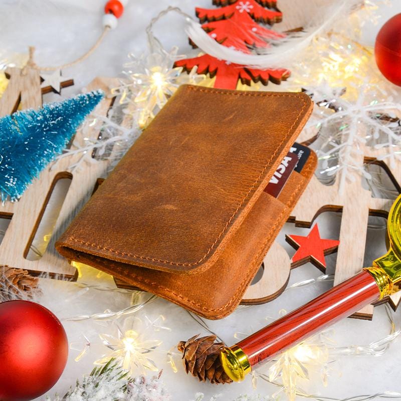 Dad To Son - Premium Cow Leather Bifold Wallet