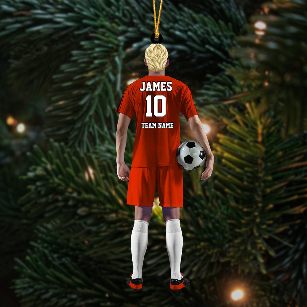 Personalized Soccer Player Arcylic Ornament for Soccer Lovers