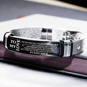 To My Love - You're My Missing Piece - Stainless Steel Bracelet
