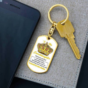 To My GrandDaughter - Straighten Your Crown - Keychain