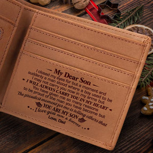 My Dear Son I Closed My Eyes For But A Moment - Bifold Wallet - To My Son, Gift For Son, Son Gift From Dad And Mom, Birthday Gift For Son, Christmas Gift