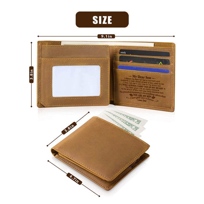 My Dear Son I Closed My Eyes For But A Moment - Bifold Wallet - To My Son, Gift For Son, Son Gift From Dad And Mom, Birthday Gift For Son, Christmas Gift