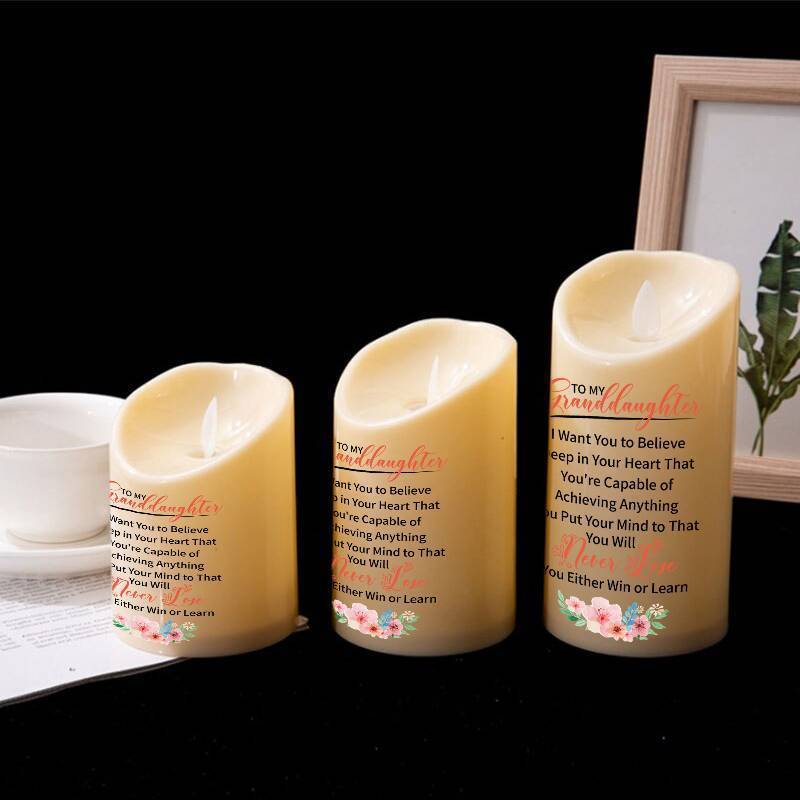 To My GrandDaughter - You Will Never Lose - LED candle
