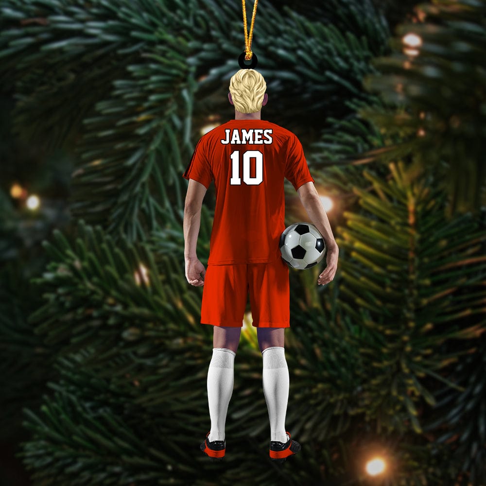 Personalized Soccer Player Arcylic Ornament for Soccer Lovers
