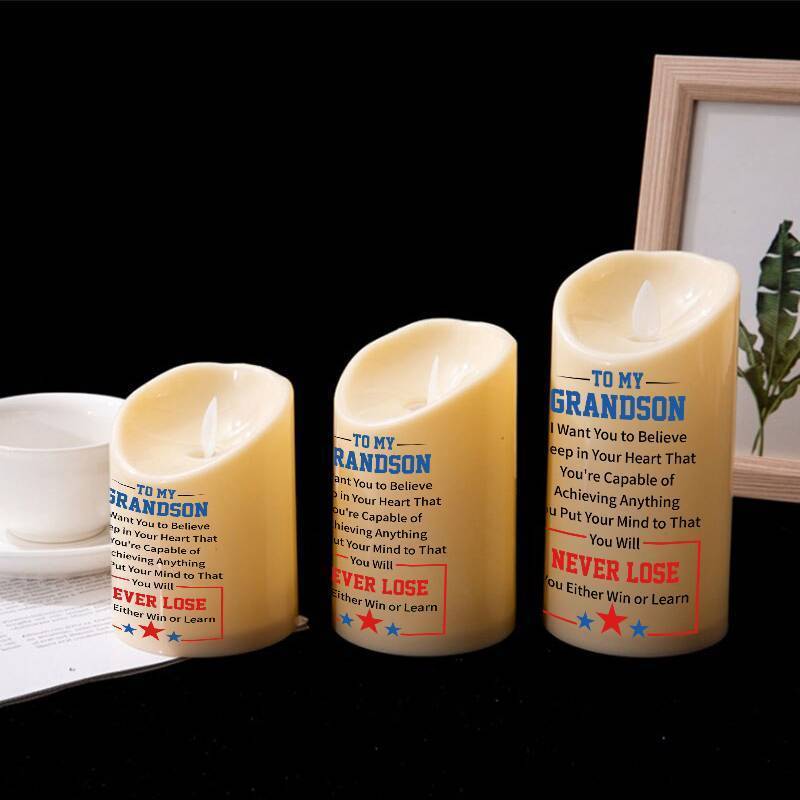 To My GrandSon - You Will Never Lose - LED candle