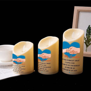 To My GrandSon - Believe In Yourself - LED candle