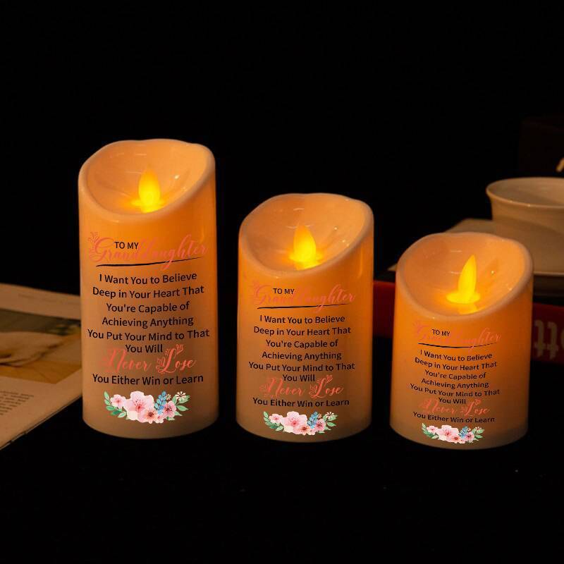 To My GrandDaughter - You Will Never Lose - LED candle