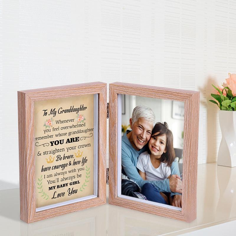 To My Granddaughter - Straighten Your Crown - Photo Frame