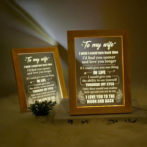 Husband To Wife - How Special You Are To Me - Frame Lamp