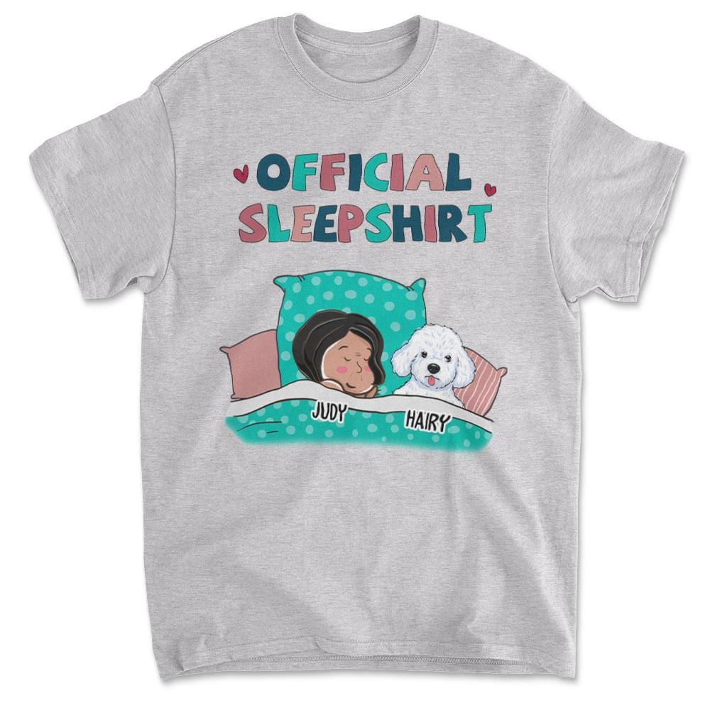 Dog Official Sleepshirt - Personalized Custom Unisex T-shirt
