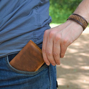 Mom To Son - Premium Cow Leather Bifold Wallet