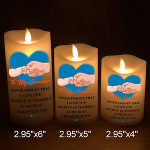 To My GrandSon - Believe In Yourself - LED candle