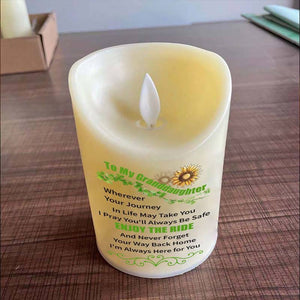 To My GrandDaughter - Enjoy The Ride - LED candle