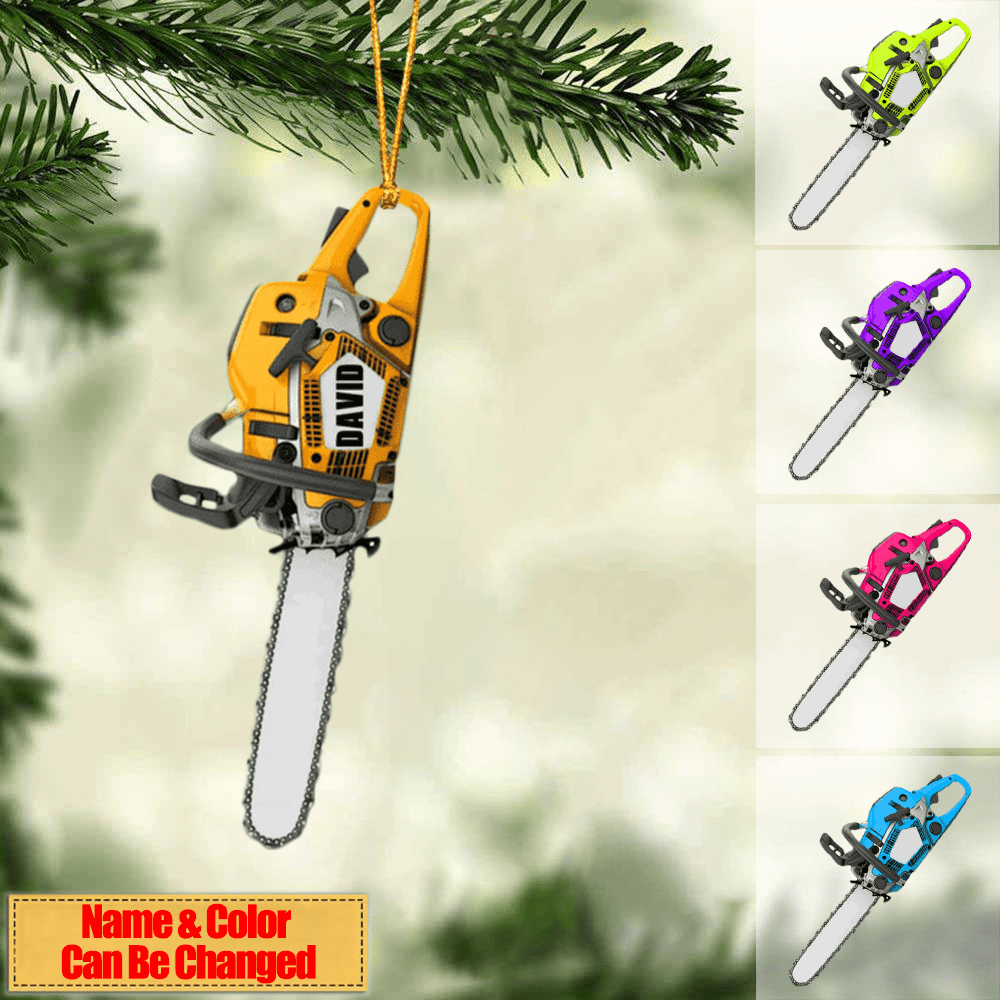 Personalized Colorful Arborist Christmas Ornament for Dad, Custom Shaped Arborist Ornament for Him