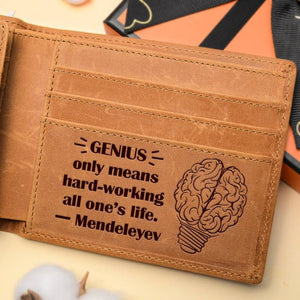 Mendeleyev Motivational Quotes - Bifold Wallet