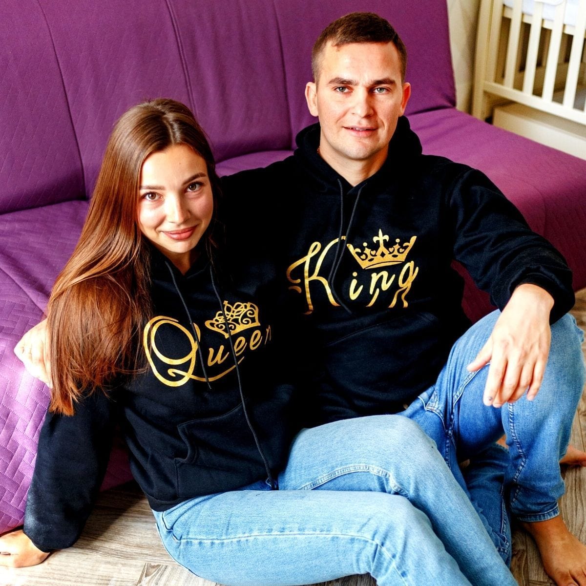 Golden King & Queen Hoodies