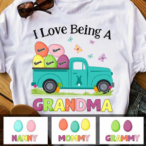 Personalized Mom Grandma Easter T Shirt