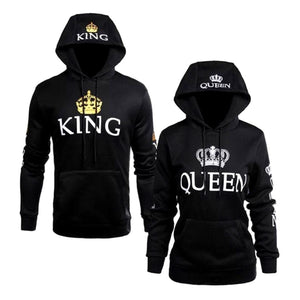 Black King Queen Hoodies