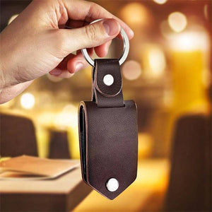 To My Son-Just Do Your Best-Leather Keychain