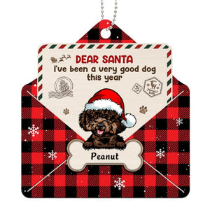 Dear Santa I‘m Good Dog This Year Christmas Envelope Personalized Ornament