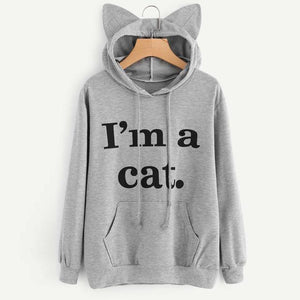 I'm a Cat - Cat Ear Hoodie Sweatshirt