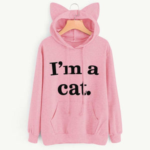 I'm a Cat - Cat Ear Hoodie Sweatshirt