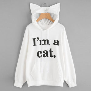 I'm a Cat - Cat Ear Hoodie Sweatshirt