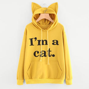 I'm a Cat - Cat Ear Hoodie Sweatshirt