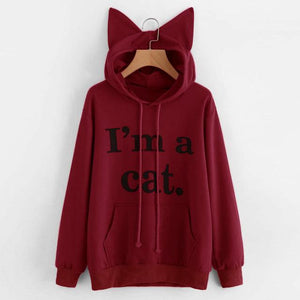 I'm a Cat - Cat Ear Hoodie Sweatshirt